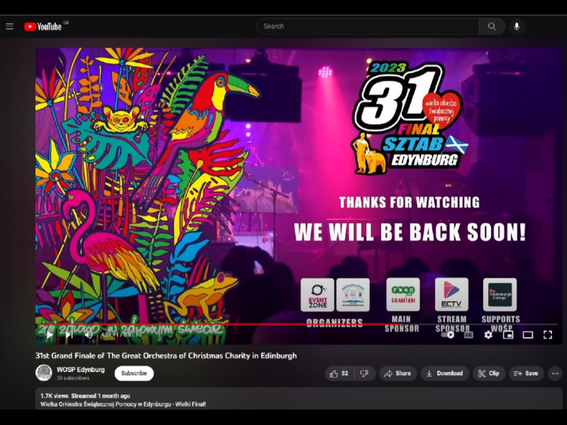Graphics and motion graphics for live stream